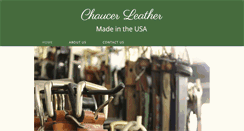 Desktop Screenshot of chaucerleather.com