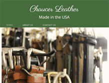 Tablet Screenshot of chaucerleather.com